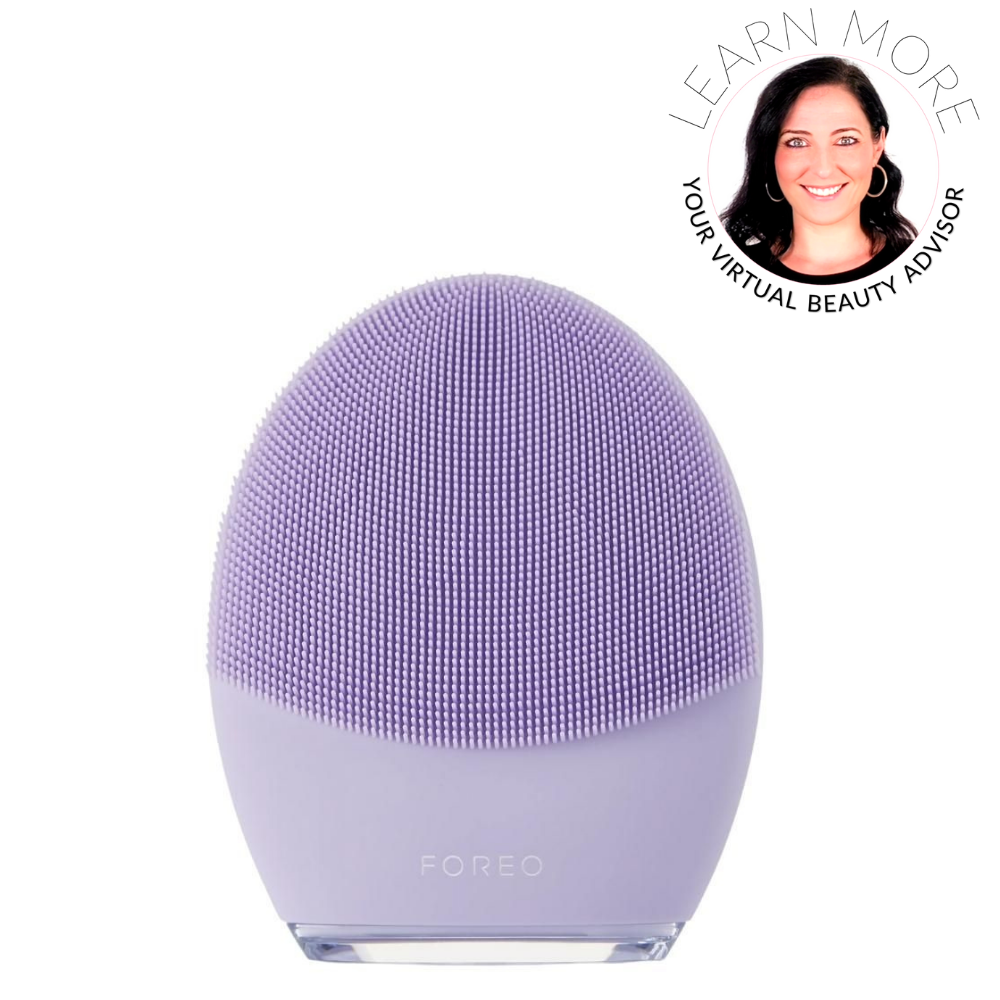 FOREO LUNA 3 洗顔ブラシ パープル FOREO LUNA 3 Smart Sonic Facial Cleanser & Massager, Sensitive